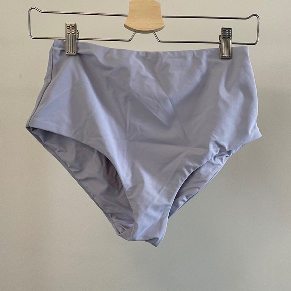 Oak + Fort High-waisted Full Coverage Lilac Bikini Bottom - Picture 1 of 3